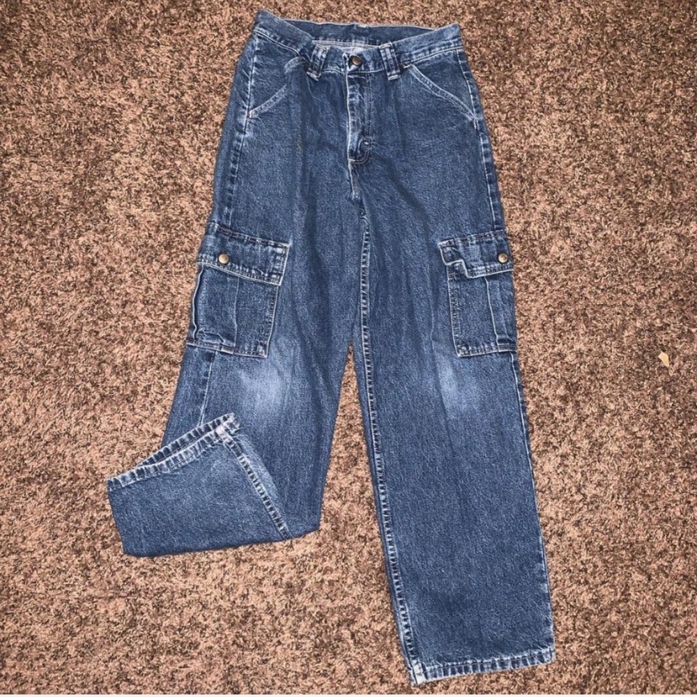 Vintage Size 14, women’s VW cargo jeans!